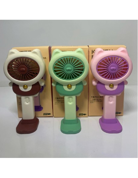 Şarjlı El Fanı Vantilatör – 3 Kademeli Taşınabilir Mini Fan