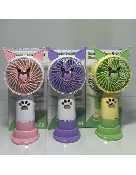 Şarjlı El Fanı Vantilatör – 3 Kademeli Taşınabilir Mini Fan