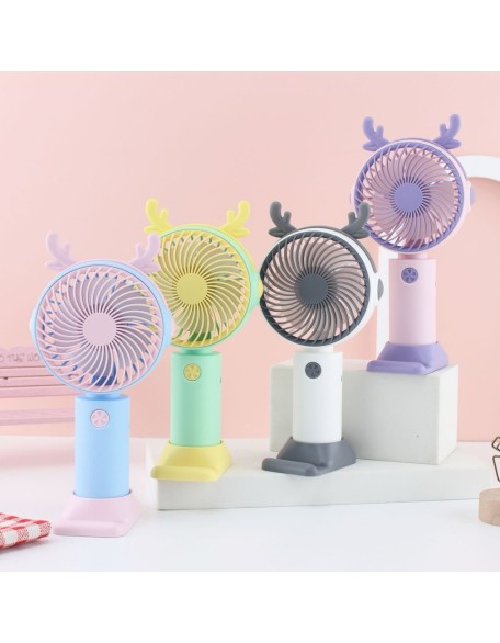 Geyik Boynuzlu Şarjlı Mini Fan – USB Sessiz El Tipi Vantilatör ve Telefon Standı (Renkli Pastel Tasarım) Geyik Boynuzlu Şarjlı Mini Fan – USB Sessiz El Tipi Vantilatör ve Telefon Standı (Renkli Pastel Tasarım)